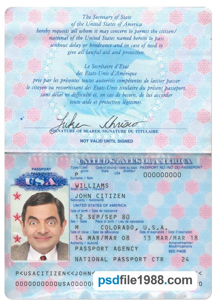 USA Passport Pre-2007